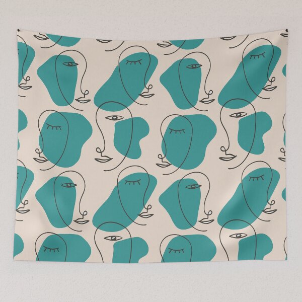 Item preview, Abstract Faces Pattern designed and sold by virillanissa.