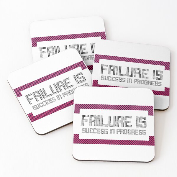 Item preview, FAILURE IS SUCCESS IN PROGRESS. MOTIVATIONAL QUOTE STICKER designed and sold by SuccessfulVibes.