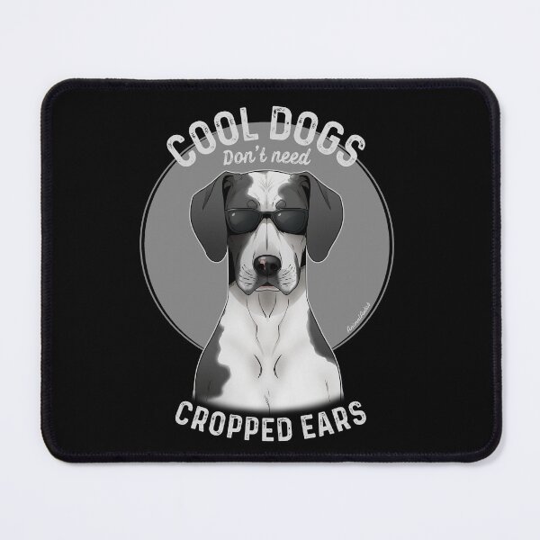 Item preview, Cool dogs don’t need cropped ears - Mantle Great Dane designed and sold by Art by RK (prev. AnimalArtist).