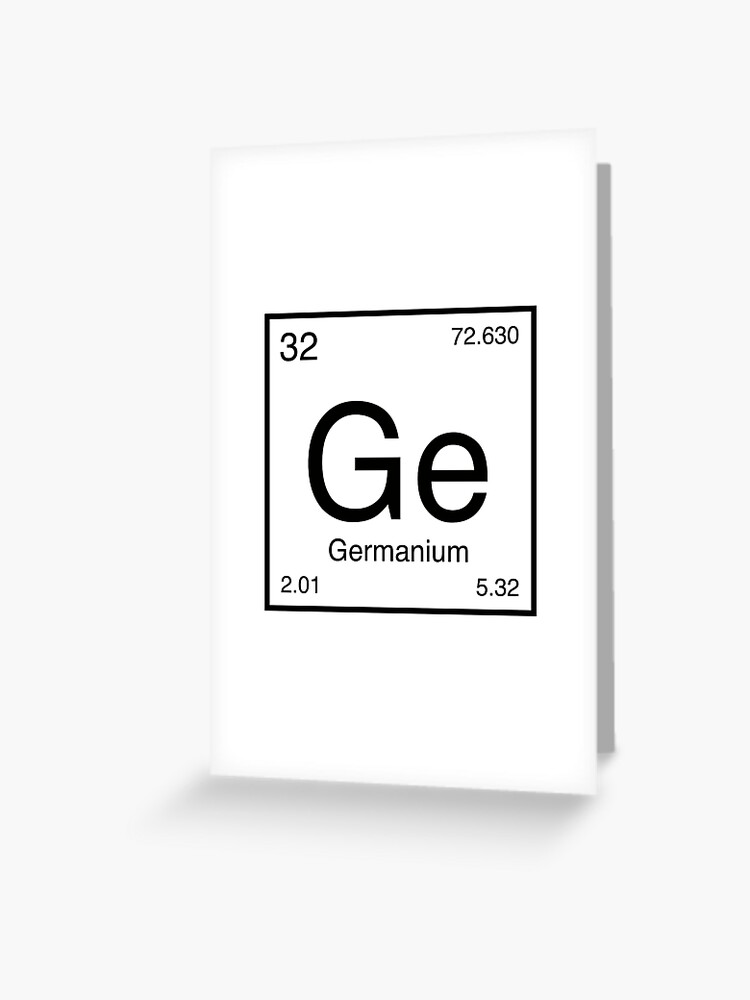 germanium element card