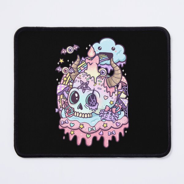 Item preview, Pastel Goth Skull Kawaii designed and sold by Mealla.