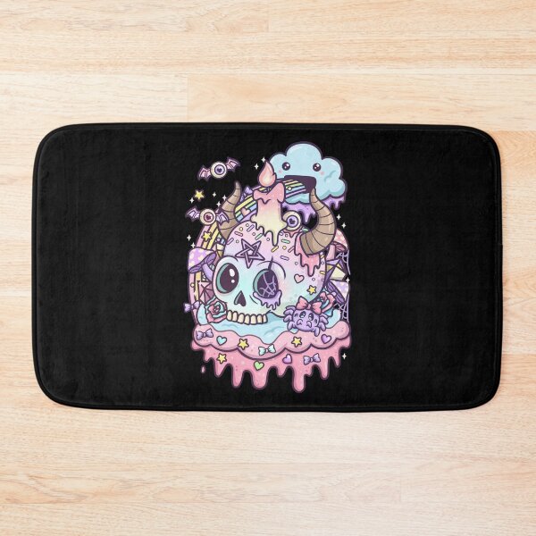 Item preview, Pastel Goth Skull Kawaii designed and sold by Mealla.