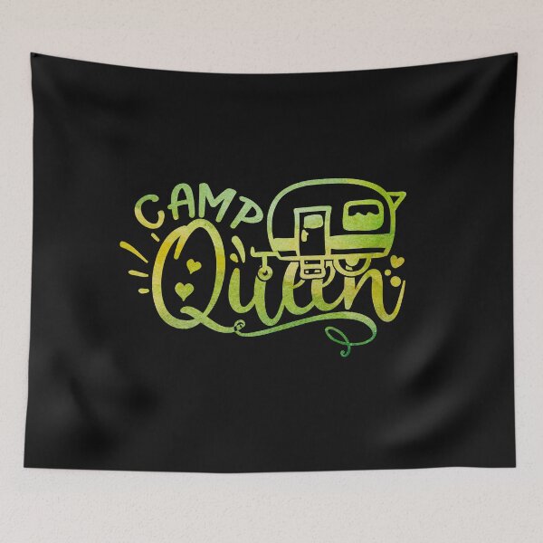 Item preview, camp queen, camper gift idea, camper humor designed and sold by lapolonaise.