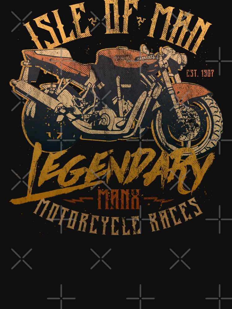 Isle Of Man Manx Motorcycle Races Legendary Vintage Biker by thespottydogg