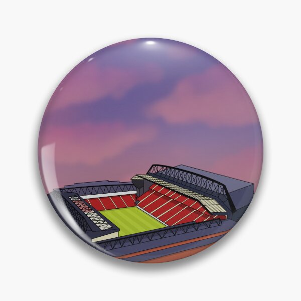 Artikelvorschau, Anfield-Stadion bei Nacht | Anfield-Fußballplatz | FC Liverpool entworfen und verkauft von footballx.