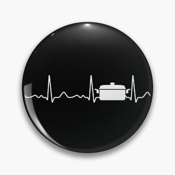 Item preview, Cooking pot - heartbeat, pulse, heart line, ecg designed and sold by Mohja-Design.