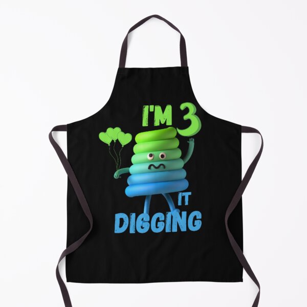 Item preview, Kids I'm 3 Three And Digging It Being 3 Yo Bday Boy Girl Toddler designed and sold by anas667.