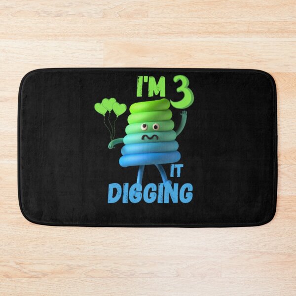 Item preview, Kids I'm 3 Three And Digging It Being 3 Yo Bday Boy Girl Toddler designed and sold by anas667.