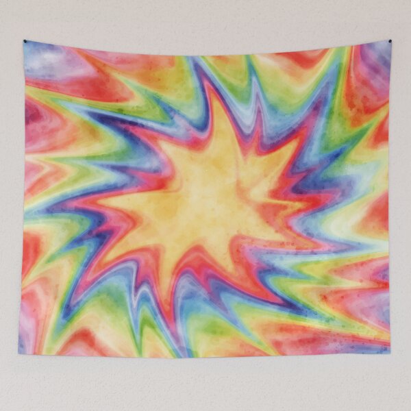 Item preview, Tie Dye Rainbow Watercolor Warm designed and sold by Ross-Sergey.