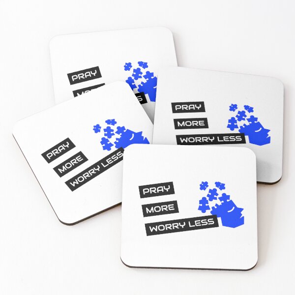 Item preview, Pray More Worry Less. Inspirational Christian Quote Sticker designed and sold by SuccessfulVibes.