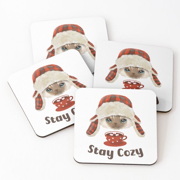 Item preview, Cozy Winter Cat designed and sold by HappyLifeCreate.