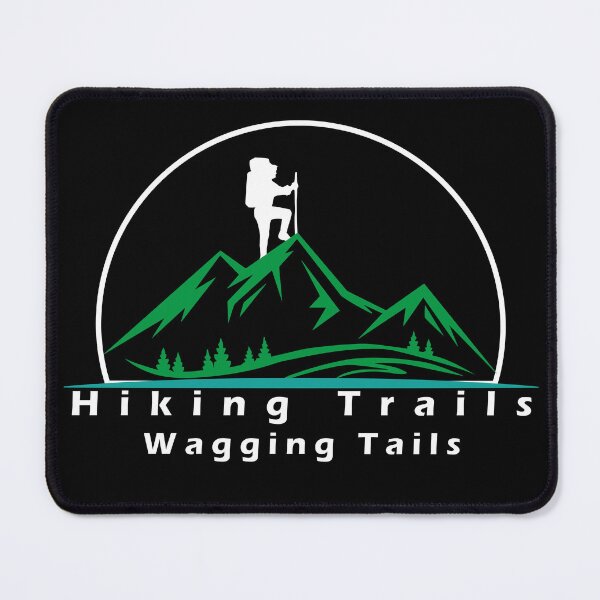 Item preview, Hiking With Dogs Hiking Trails And Wagging Tails designed and sold by mad art.