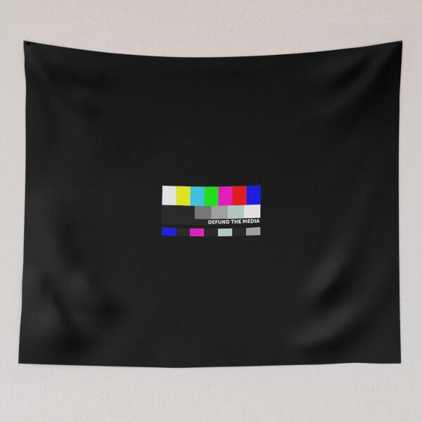Item preview, Defund The Media Tv Screen Fake News Protest designed and sold by madisonbau.