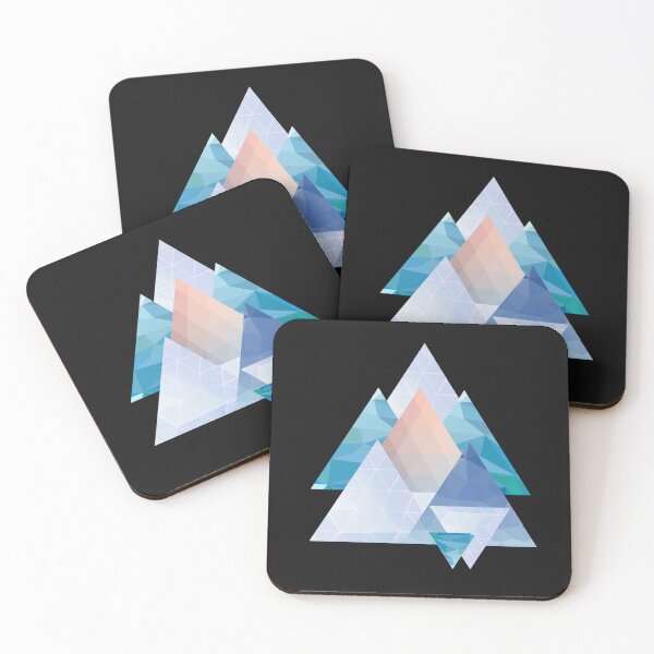 Item preview, Abstract Triangle Design Blue Shades designed and sold by MusberriDesigns.