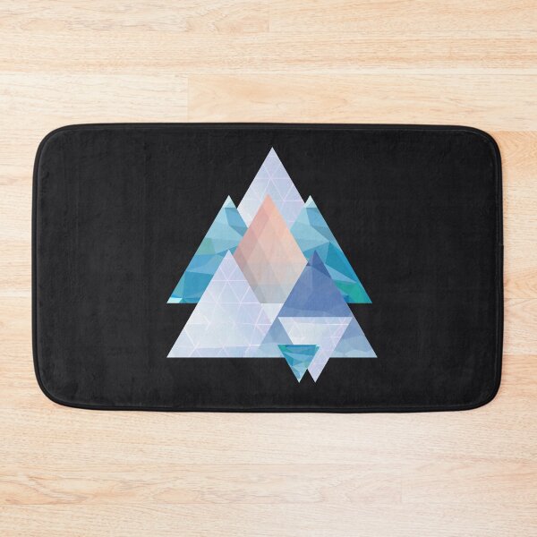 Item preview, Abstract Triangle Design Blue Shades designed and sold by MusberriDesigns.