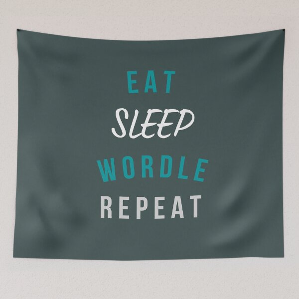 Item preview,  Eat Sleep Wordle Repeat - typography designed and sold by Rsagur12.