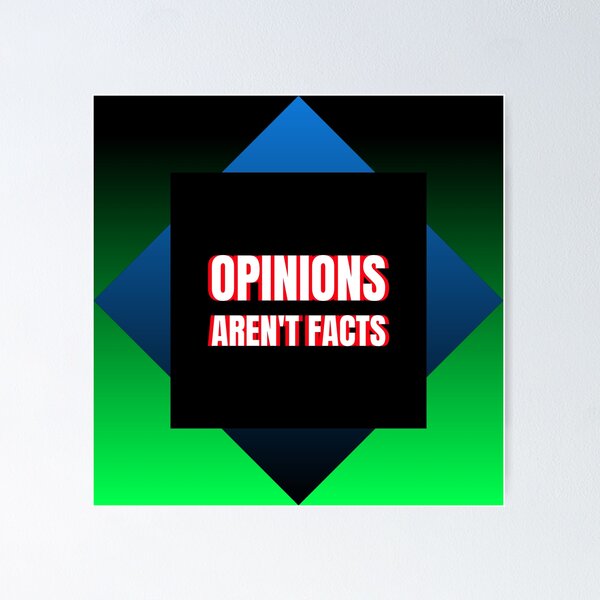 Item preview, Opinions Aren't Facts. Motivational Quote Sticker designed and sold by SuccessfulVibes.