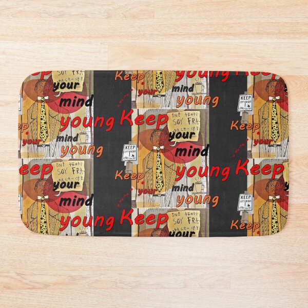 Item preview, Keep your mind young, inscriptions, quote, letters abcdef, slogans, nonsense designed and sold by NessArtByEwa.