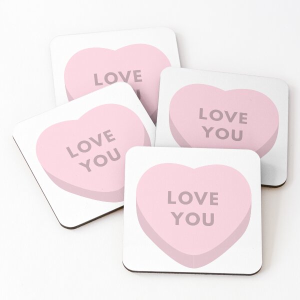 Item preview, Love you white pink designed and sold by Rishabhthinks.