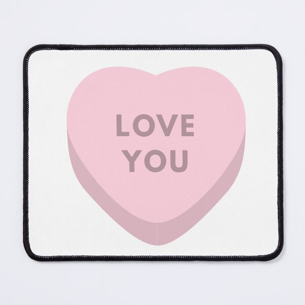 Item preview, Love you white pink designed and sold by Rishabhthinks.
