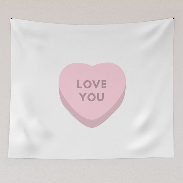 Item preview, Love you white pink designed and sold by Rishabhthinks.