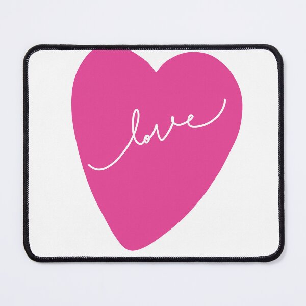 Item preview, Heart Love white pink designed and sold by Rishabhthinks.