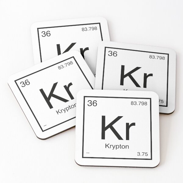 Item preview, Krypton Element (black) designed and sold by AllAboutScience.