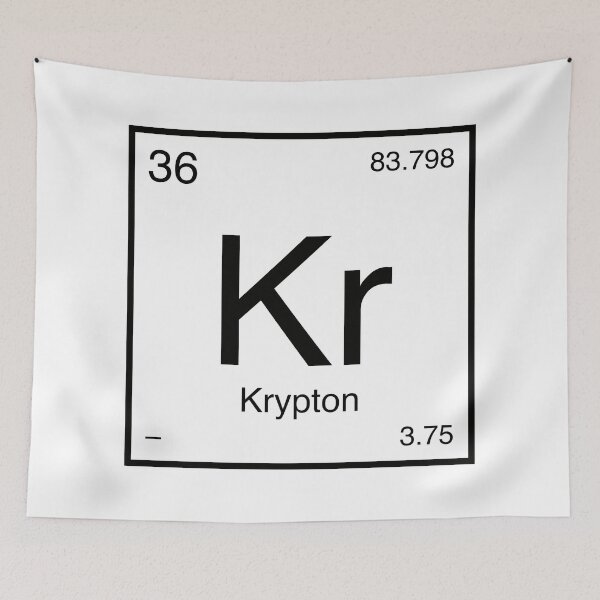 Item preview, Krypton Element (black) designed and sold by AllAboutScience.
