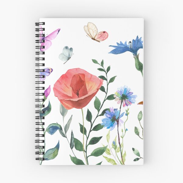 Item preview, Watercolor flowers and butterflies  designed and sold by IZIStore.
