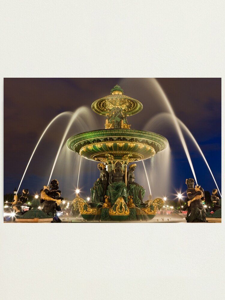Alternate view of Place de la Concorde in Paris Photographic Print