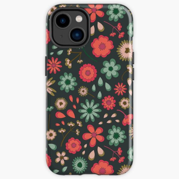 Vintage Floral - Berry iPhone Tough Case