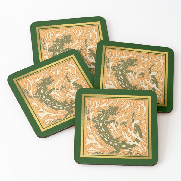 Item preview, Salamander Tile designed and sold by artistoutfitter.