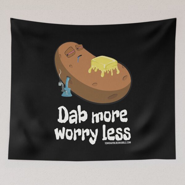 Item preview, Stoned baked potato cartoon-dab more worry less designed and sold by YomeHayin.
