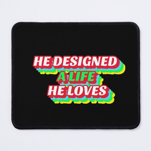 Item preview, He Designed A Life He Loves. Inspirational Quote Sticker designed and sold by SuccessfulVibes.