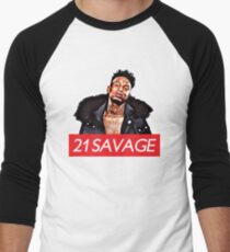 21 SAVAGE Men's Baseball Âľ T-Shirt