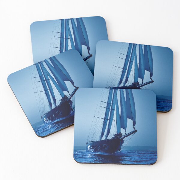 Item preview, sailboat sailing early in the morning designed and sold by laikaincosmos.