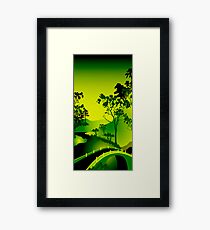Japanese garden Framed Print