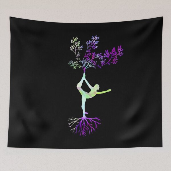 Item preview, yoga girl tree YOGA pose. THE HIP WITH THE FLOW pose designed and sold by Design Repo.