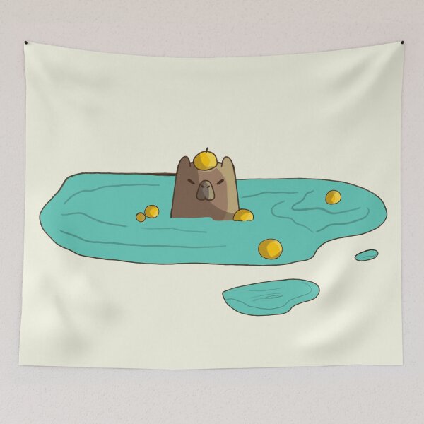 Item preview, capybara bath  designed and sold by Kewd.