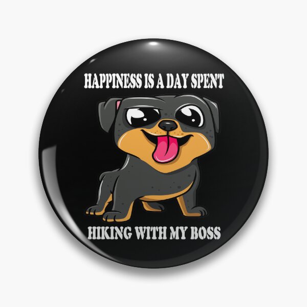 Item preview, HAPPINESS IS A DAY SPENT HIKING WITH MY BOSS DOG designed and sold by Dubione2.