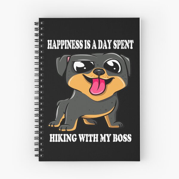 Item preview, HAPPINESS IS A DAY SPENT HIKING WITH MY BOSS DOG designed and sold by Dubione2.