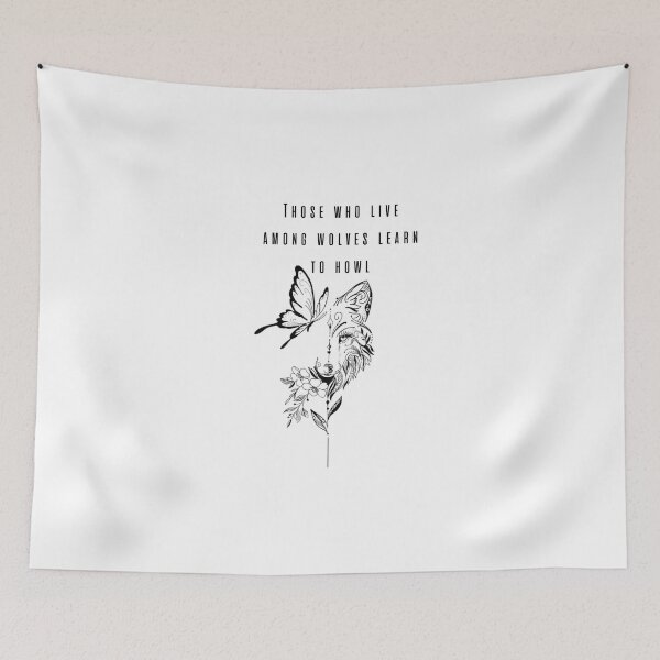 Item preview, WOLF ANIMAL BUTTERFLY  designed and sold by TrendyLuxShop.