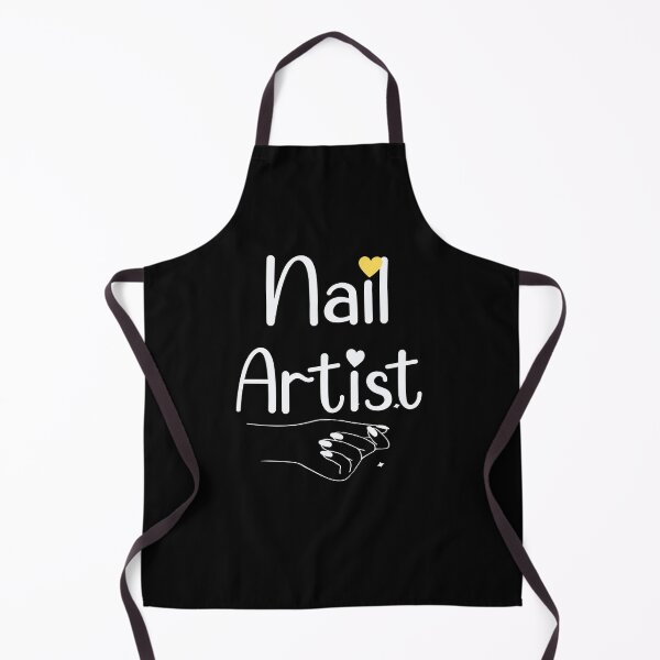 Item preview, Nails Shape Nail Artist Nails Artists Aprons Text Nail Salon Gifts Idea For Womens designed and sold by Dr.YesOrNo.