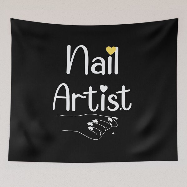 Item preview, Nails Shape Nail Artist Nails Artists Aprons Text Nail Salon Gifts Idea For Womens designed and sold by Dr.YesOrNo.