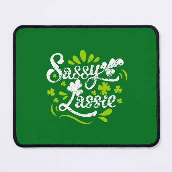 Item preview, Funny Sassy Lassie Shamrock Irish St Patricks Day designed and sold by ZETTIF ⭐⭐⭐⭐⭐.