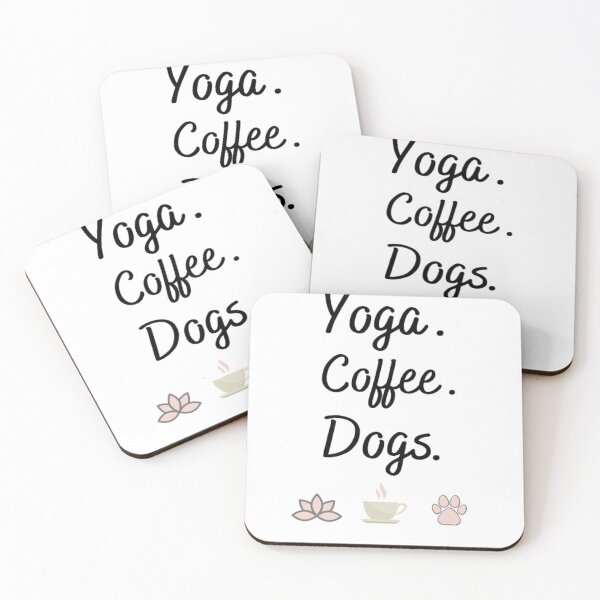 Item preview, Yoga , coffee, dog design  designed and sold by Sanaura.