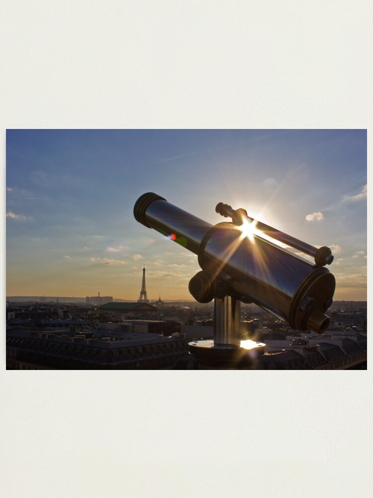 Alternate view of Sunset on Paris Photographic Print