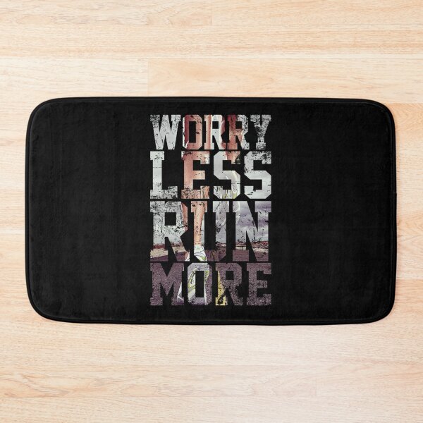 Item preview, Worry Less Run More Sticker designed and sold by alishaston.