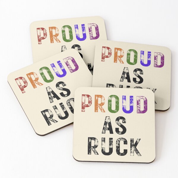 Item preview, PROUD AS RUCK RUGBY FOOTBALL designed and sold by Mercurial Merkaba.