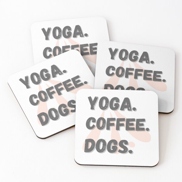 Item preview, Yoga , coffee, dog design  designed and sold by Sanaura.